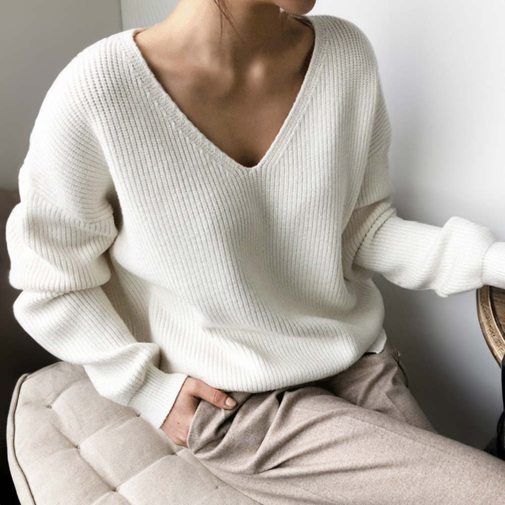 AMBROISÉ COUTURE SOFT-PLY KNIT SWEATER