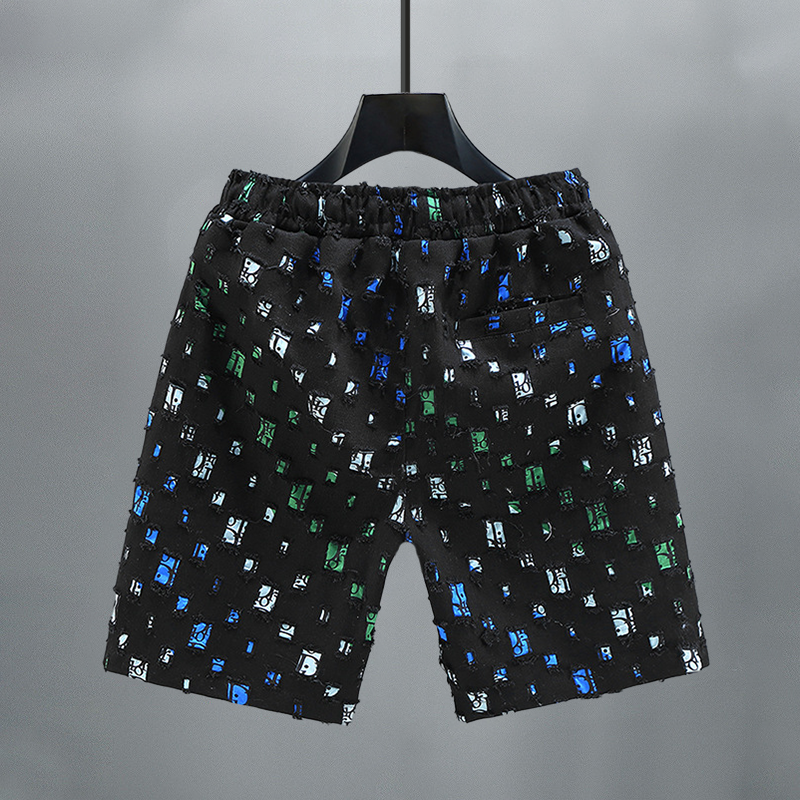 LUCIANNO FRAYED DENIM SHORTS