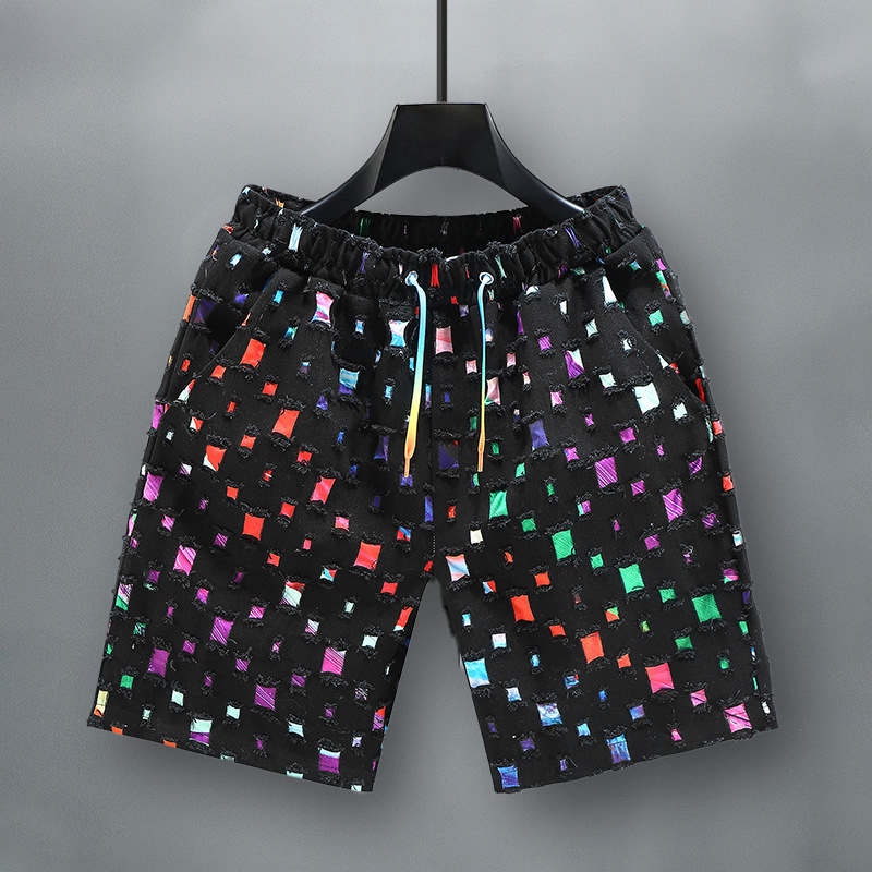 LUCIANNO FRAYED DENIM SHORTS
