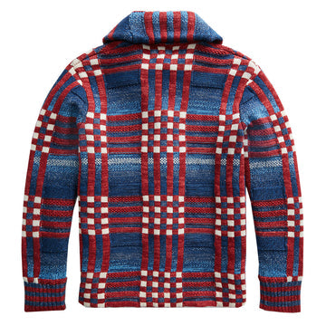 ANTHONY-RÊMY VINTAGE PATCHWORK KNIT CARDIGAN