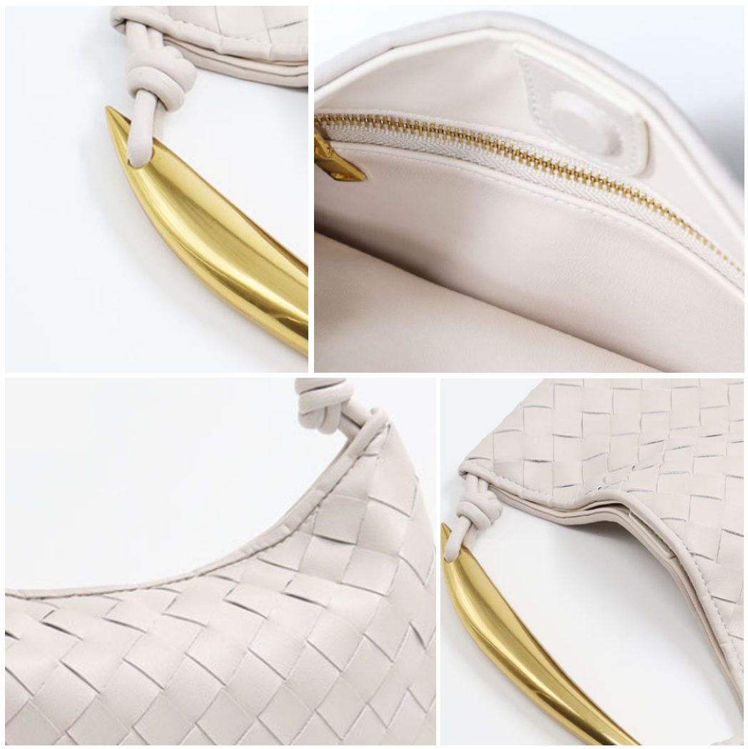 L'AUBRIELLE INTRICATE LEATHER HANDBAG