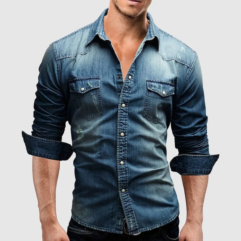 Saint Morris Selvedge Denim Shirt