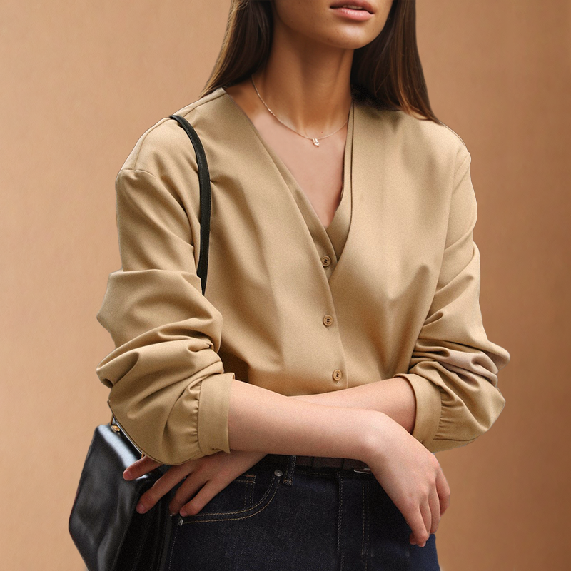 L'AMOURÉLLE LOTUS™ SILK LAYERED BLOUSE