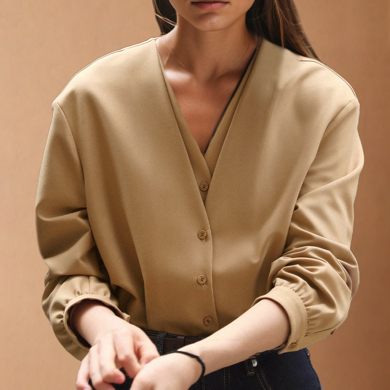 L'AMOURÉLLE LOTUS™ SILK LAYERED BLOUSE