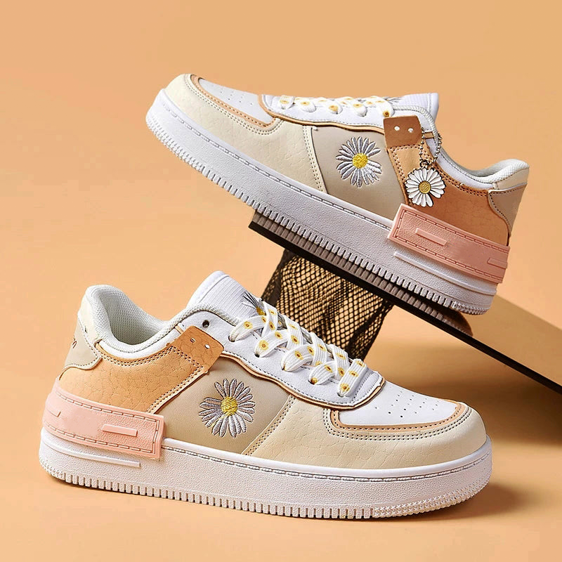 MARIE-CALEY FLORAL LEATHER SNEAKER