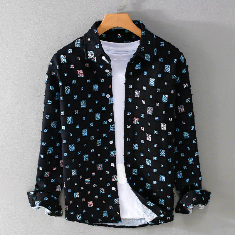 Angelo's Denim Frayed Shirt