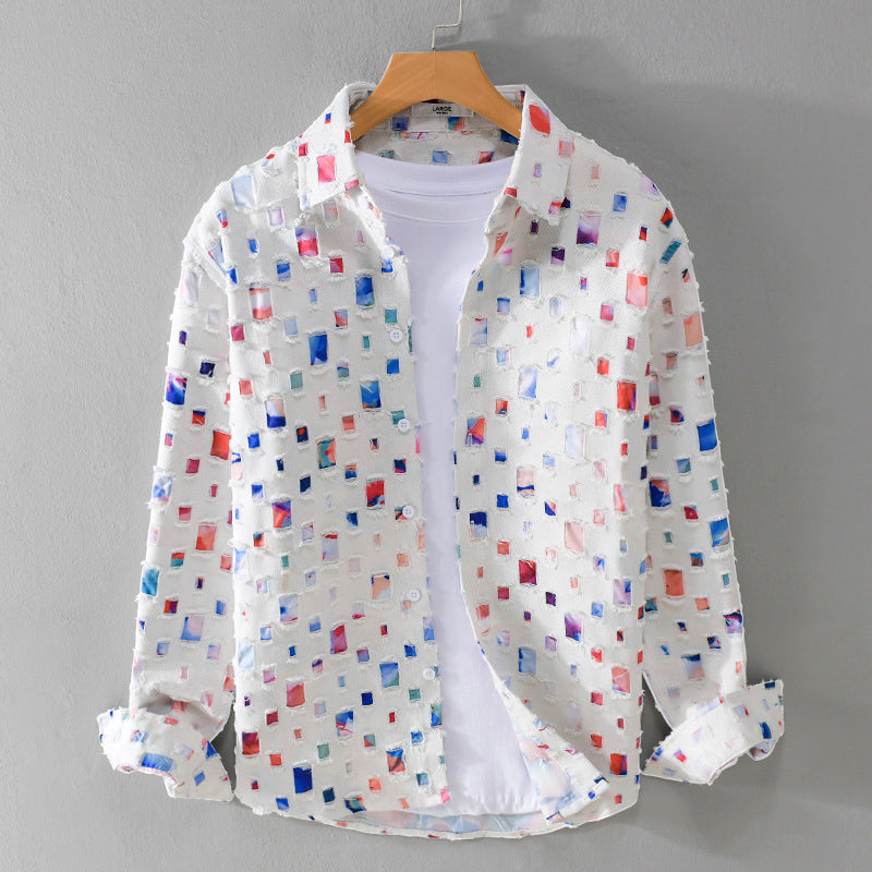 Angelo's Denim Frayed Shirt