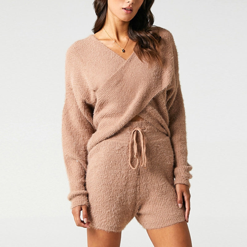 HANNAH WEAVE WRAP TWO-PIECE SET