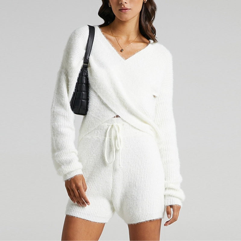 HANNAH WEAVE WRAP TWO-PIECE SET