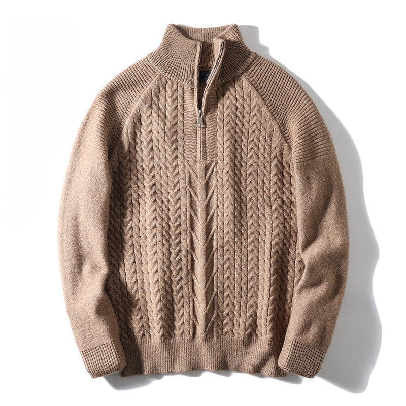 RALPHS COTTON ZIP-UP SWEATER