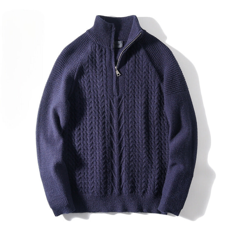 RALPHS COTTON ZIP-UP SWEATER
