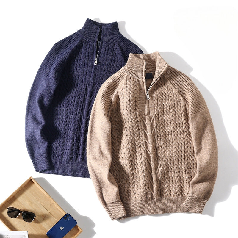 RALPHS COTTON ZIP-UP SWEATER