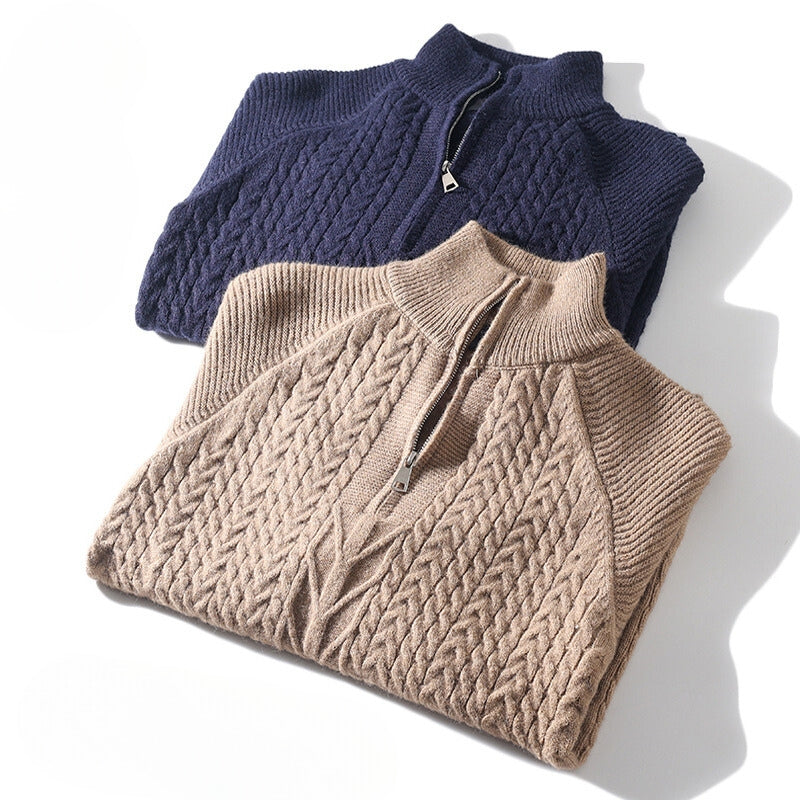 RALPHS COTTON ZIP-UP SWEATER