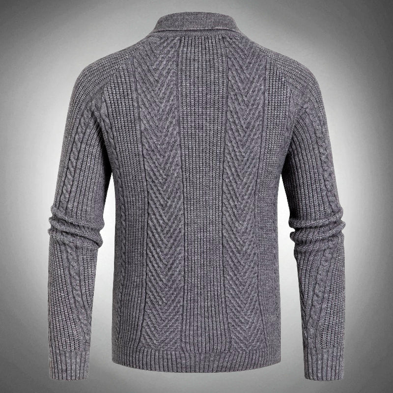 BASTIAN COTTON POLO SWEATSHIRT