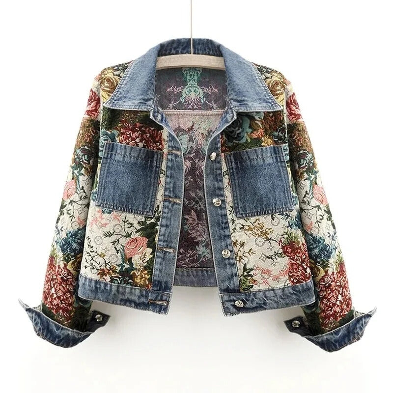 Chloeé Floral Denim Jacket