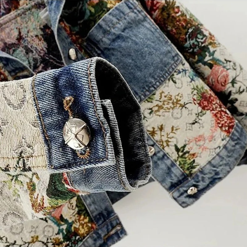 Chloeé Floral Denim Jacket