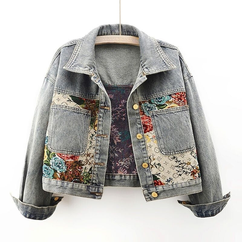 Chloeé Floral Denim Jacket