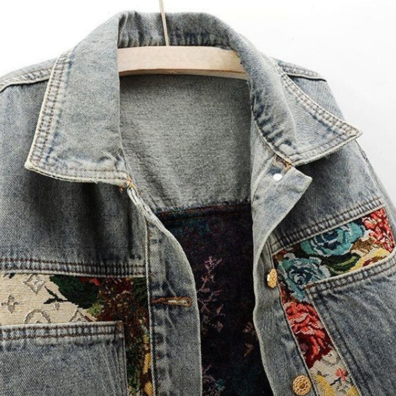 Chloeé Floral Denim Jacket