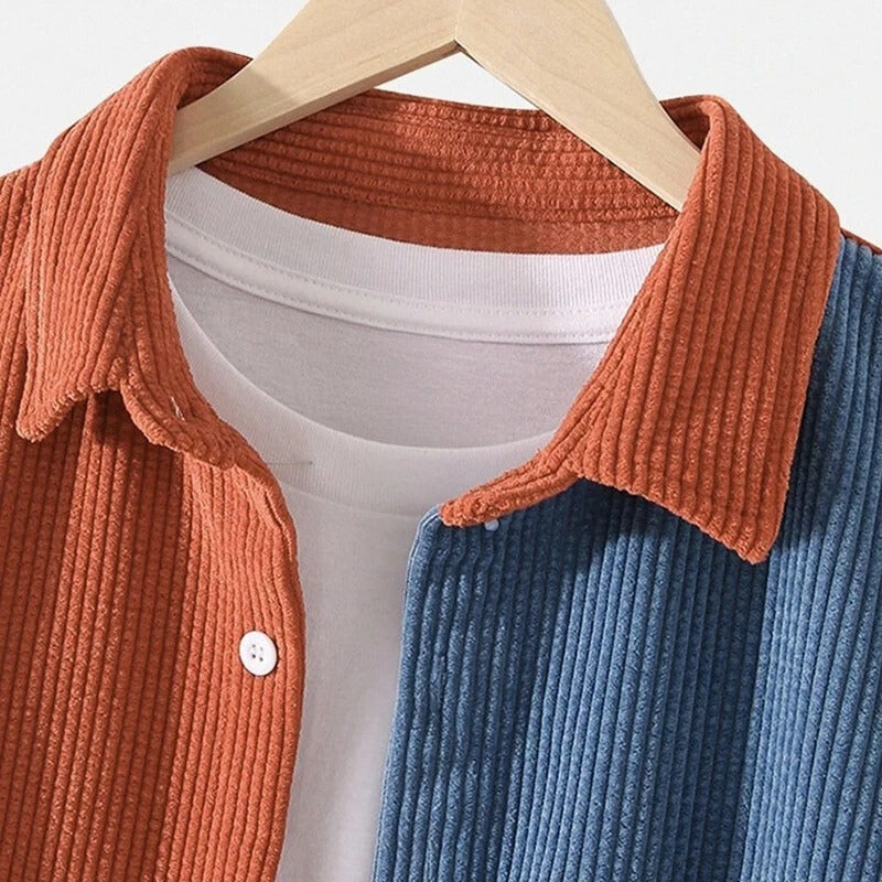 Damian Dual-Tone Corduroy Shirt