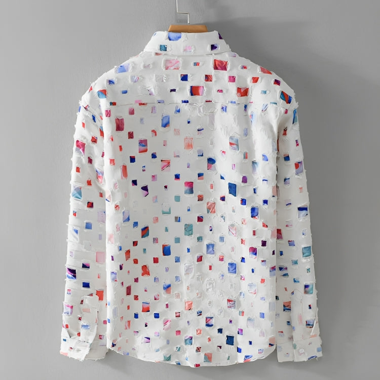 Angelo's Denim Frayed Shirt