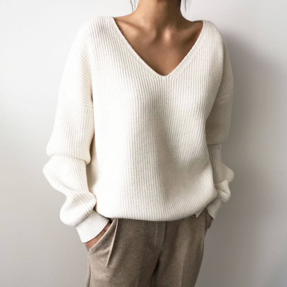AMBROISÉ COUTURE SOFT-PLY KNIT SWEATER