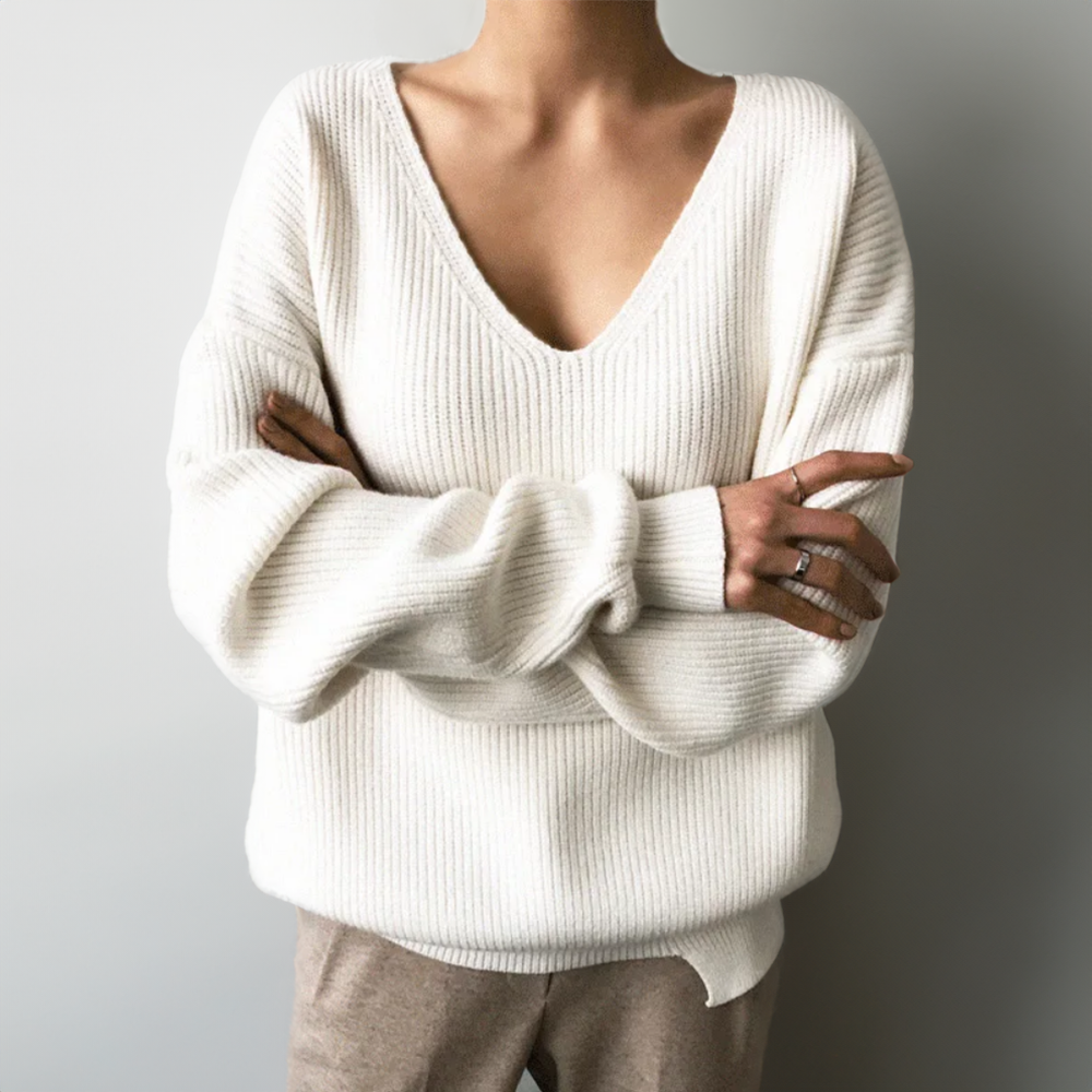 AMBROISÉ COUTURE SOFT-PLY KNIT SWEATER
