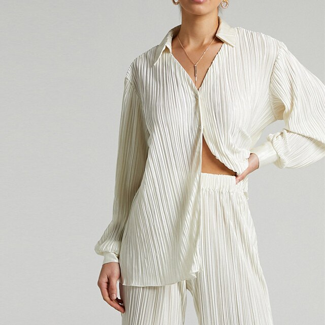 L'ATERIBÉLLE RIB-KNIT SATIN LEISURE SET BY LILIAN-THOURAM™