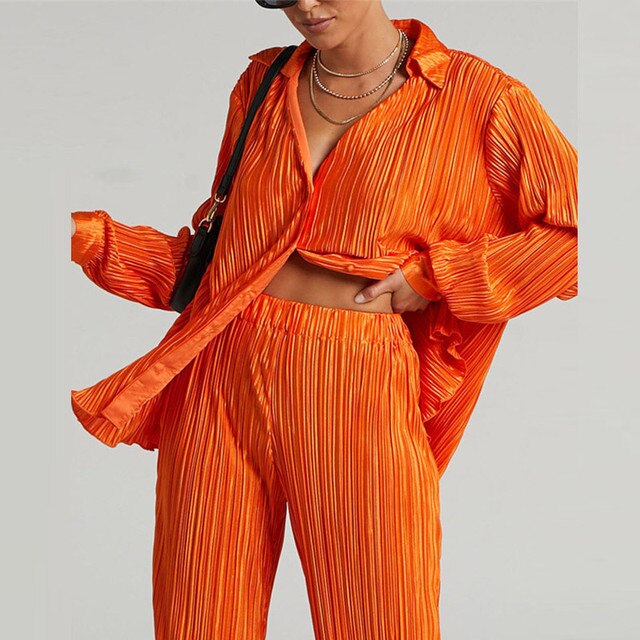 L'ATERIBÉLLE RIB-KNIT SATIN LEISURE SET BY LILIAN-THOURAM™