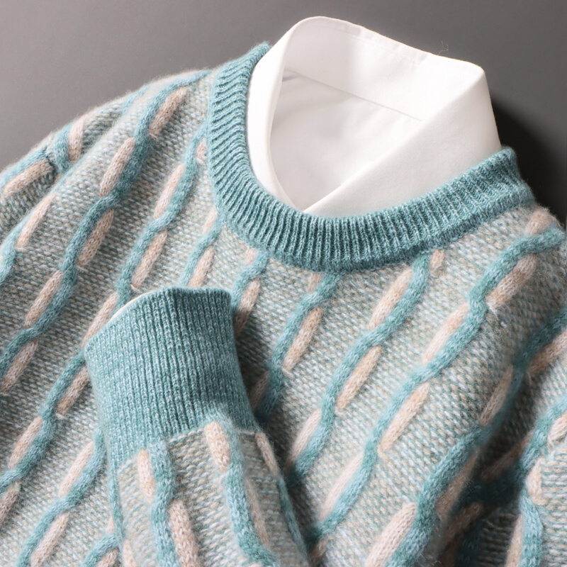 ALESSIO CASHMERE ACE WOOL SWEATER
