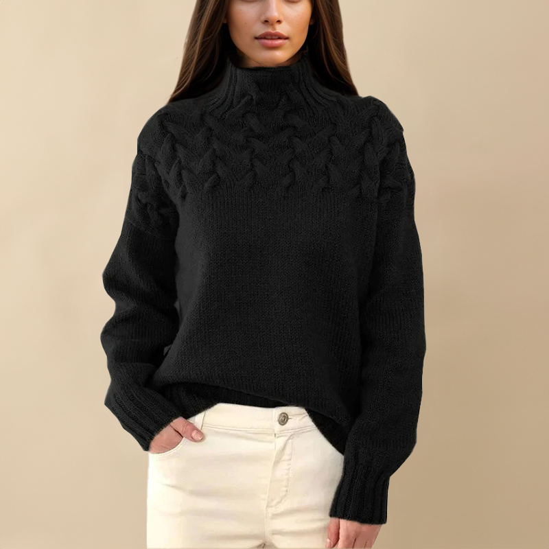 CLÉMENCE COZY KNIT TURTLENECK SWEATER