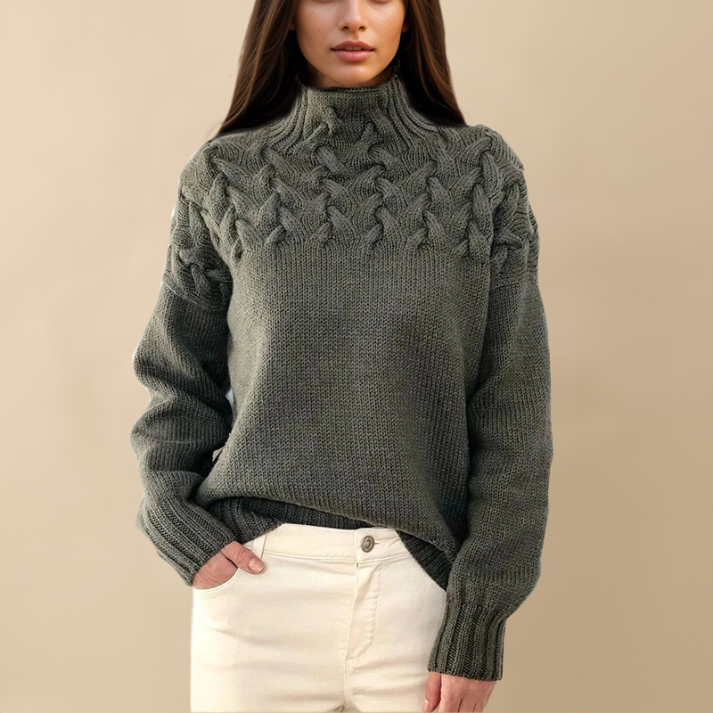 CLÉMENCE COZY KNIT TURTLENECK SWEATER