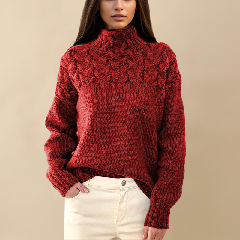 CLÉMENCE COZY KNIT TURTLENECK SWEATER