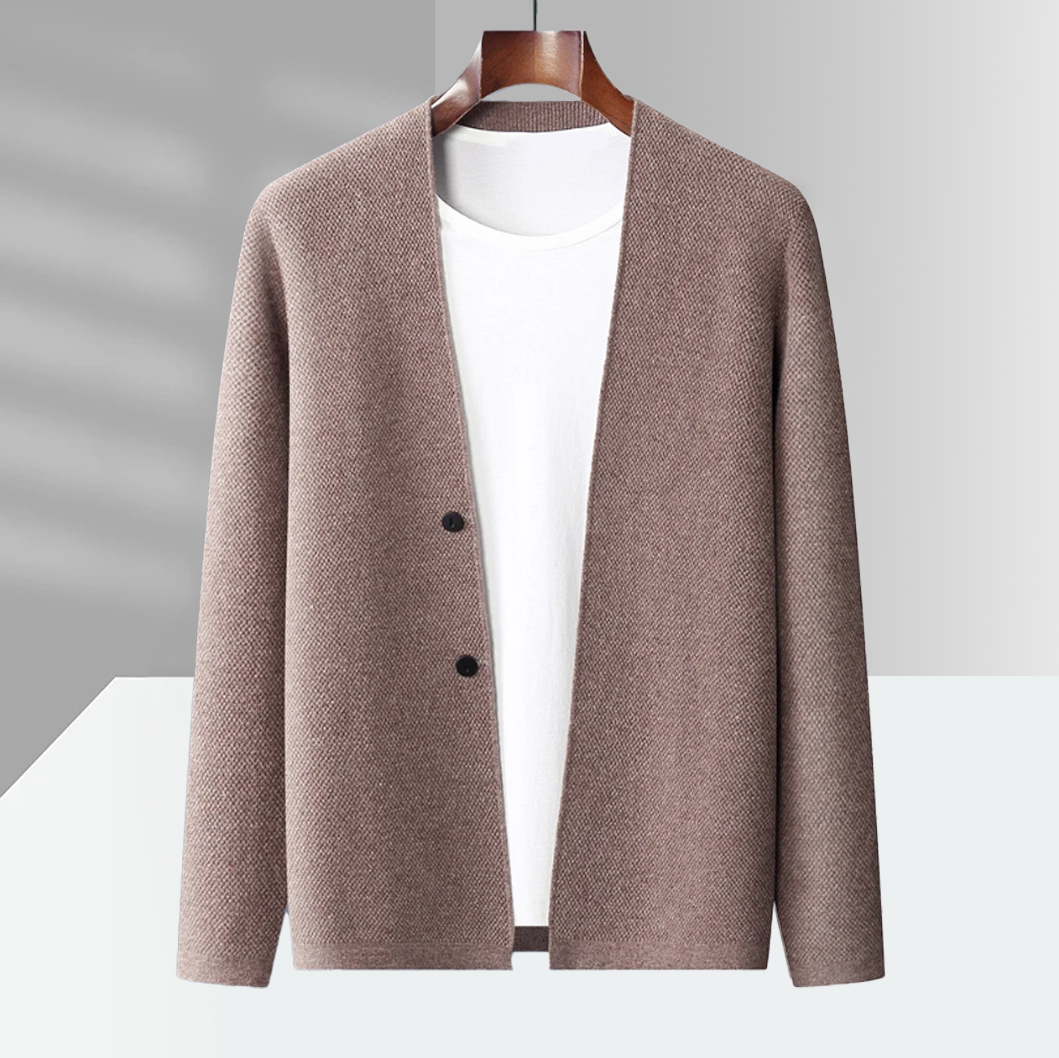 REMY-DOÎR HERITAGE VIRGIN WOOL CARDIGAN