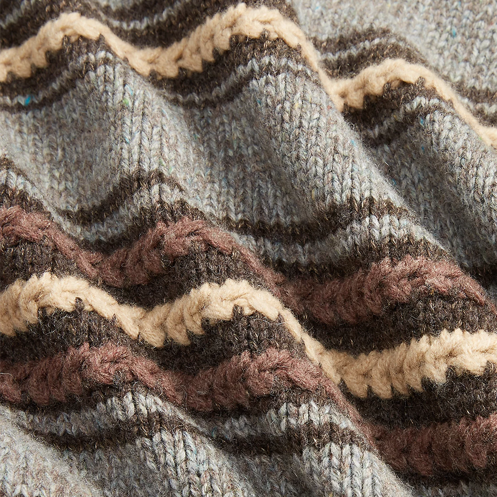 LÉO-DEVOÎR JACQUARD KNITTED CARDIGAN