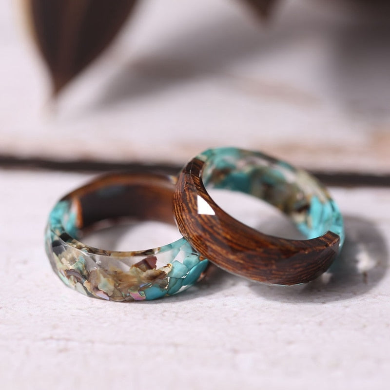 BELLA BLISS WOODEN ORCHID RING