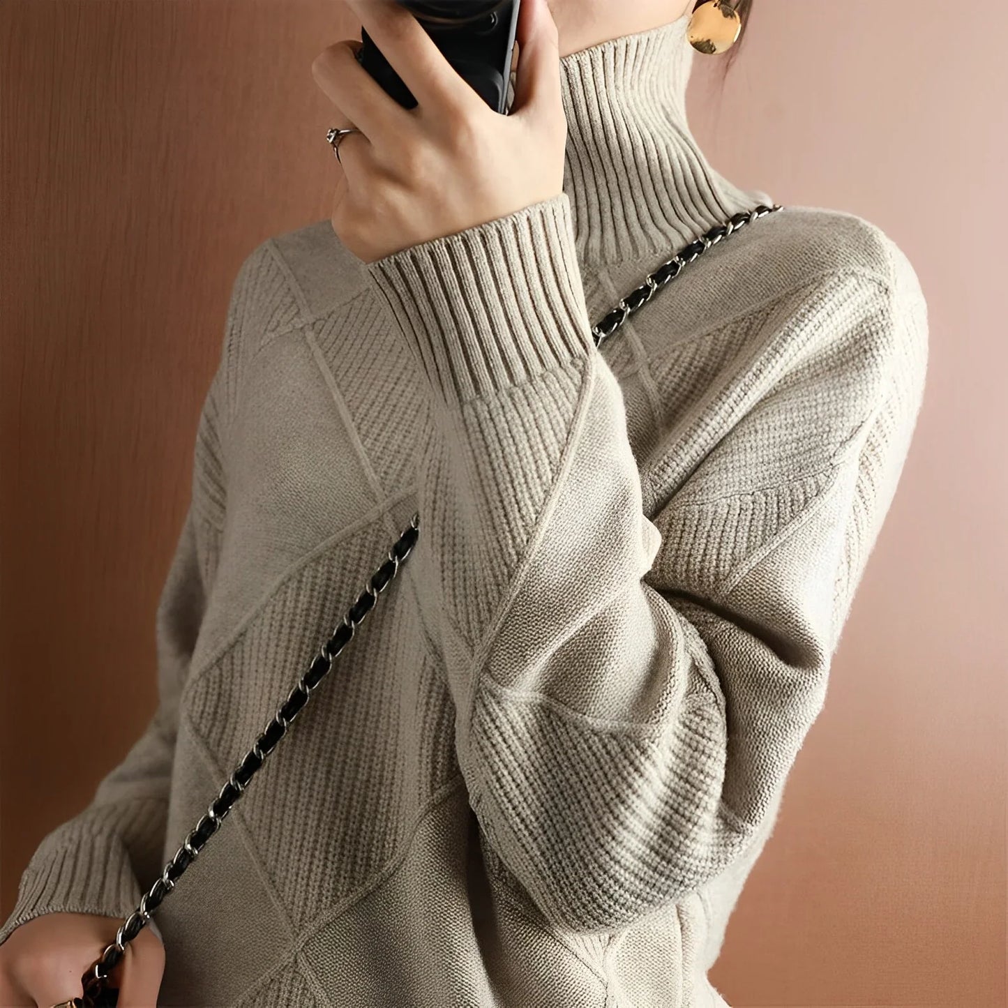 Giorgina Lotus Turtleneck