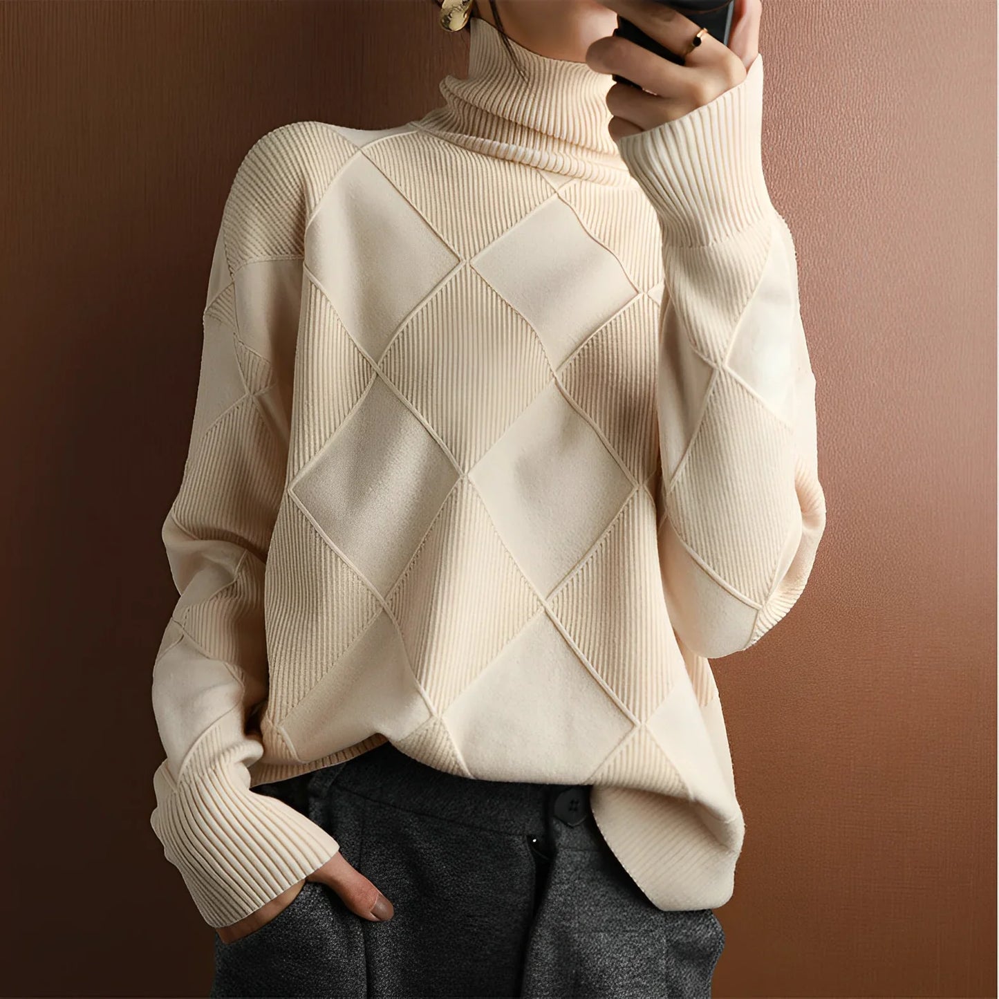 Giorgina Lotus Turtleneck