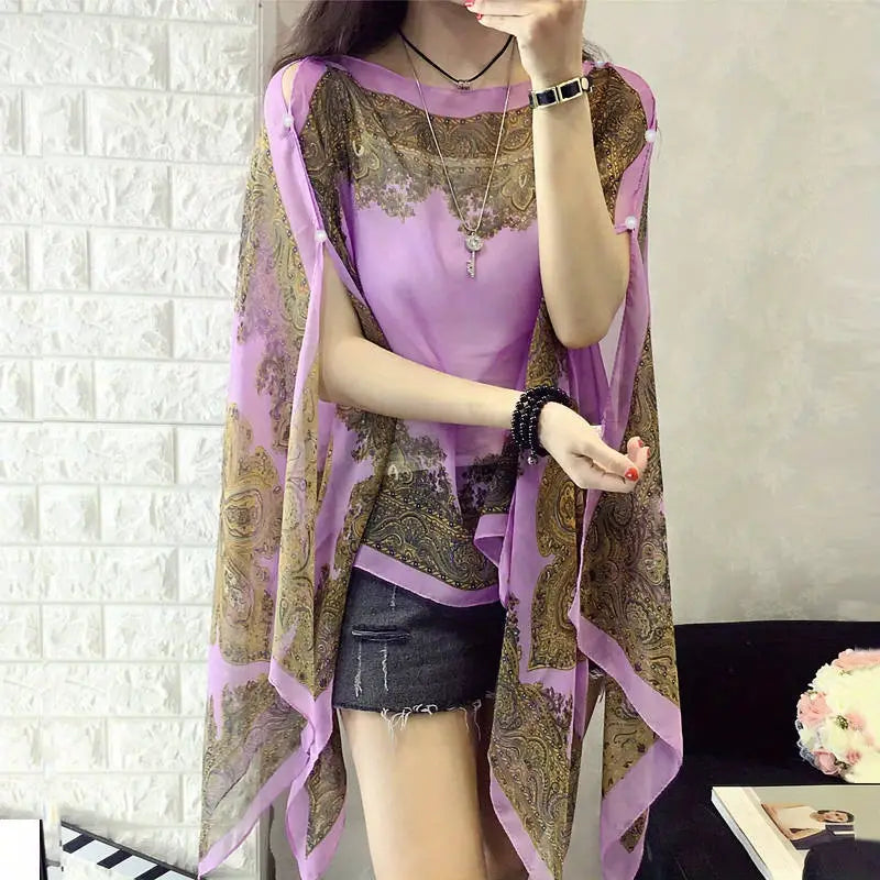 Blooming Sun Protection Shawl