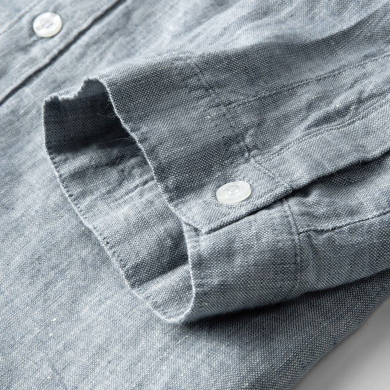 Aruba Three-Quarter Sleeve Linen Shirt