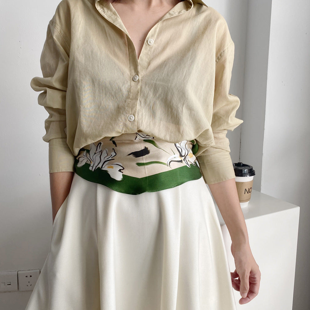 L'ÉCLAT LOTUS™ Mulberry Satin Scarf
