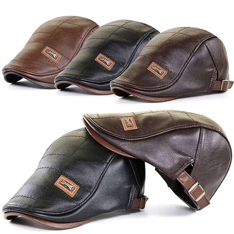 Conoman Men's Premium Leather Beret