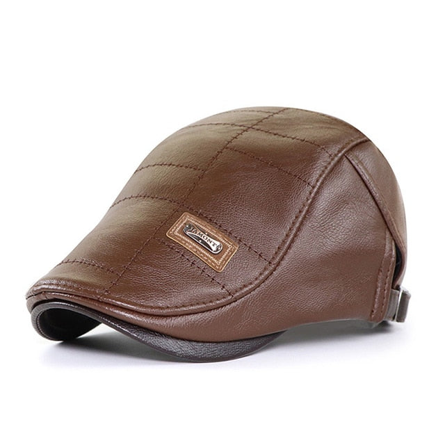Conoman Men's Premium Leather Beret