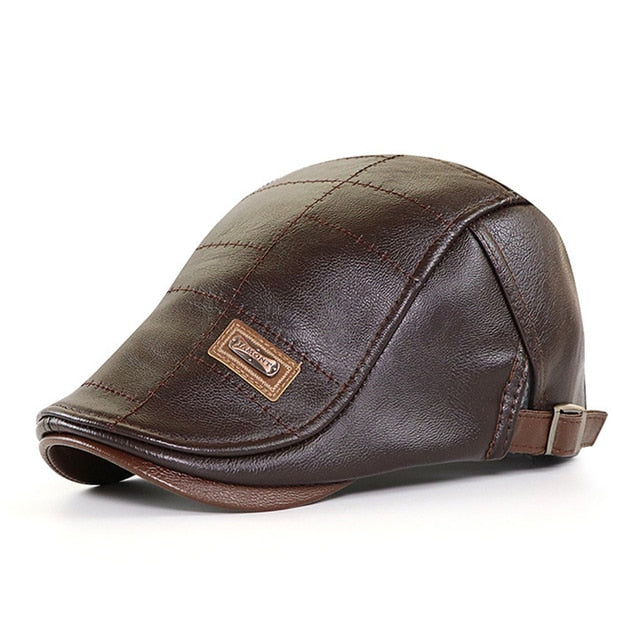 Conoman Men's Premium Leather Beret