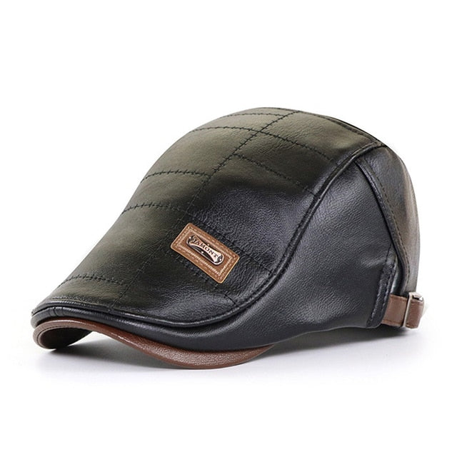 Conoman Men's Premium Leather Beret
