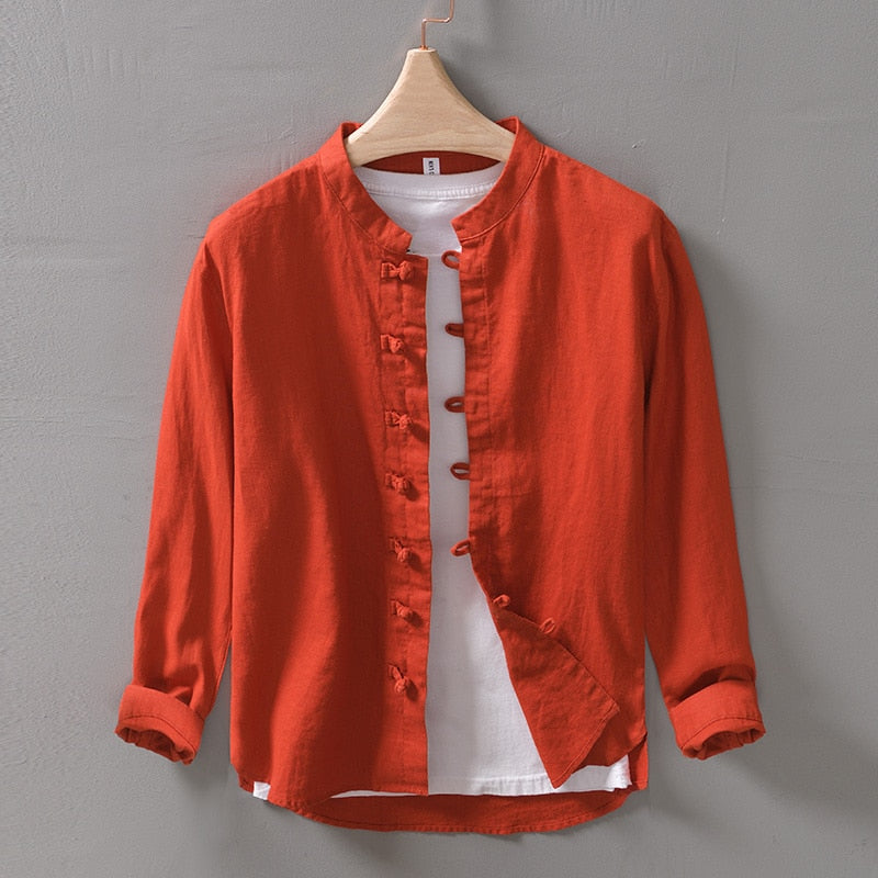 Koda Men's Traditional Linen Shirt