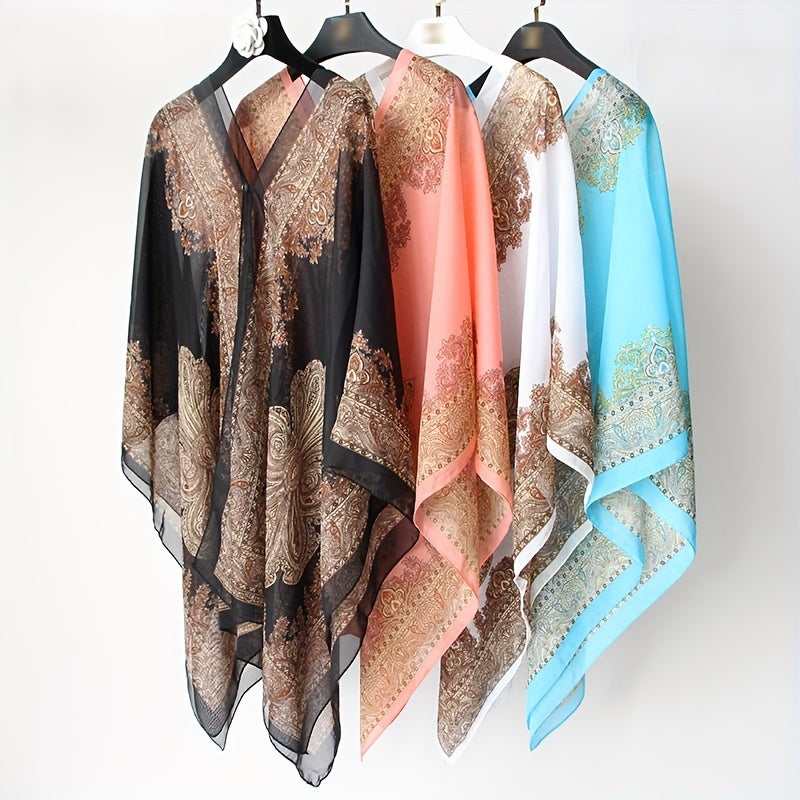Blooming Sun Protection Shawl