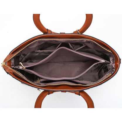L'aubrielle Embossed Vintage Leather Bag