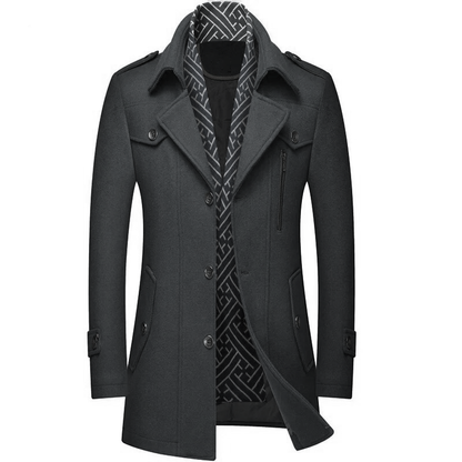 KENT DEVOÎR PRESTIGE LINED OVERCOAT