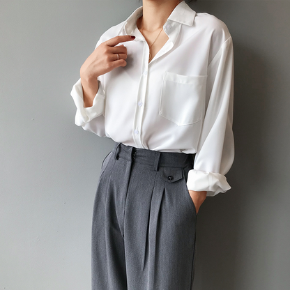 Calienne LOTUS™ SATIN BLOUSE