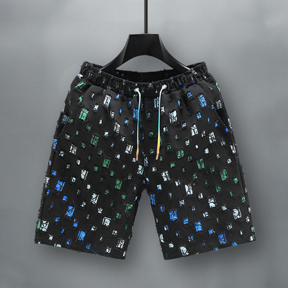 LUCIANNO FRAYED DENIM SHORTS